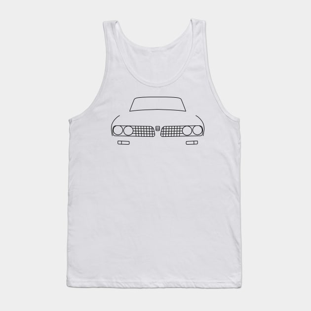 Triumph Dolomite Sprint outline graphic (black) Tank Top by soitwouldseem